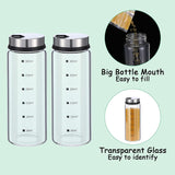 Darrahopens Home & Garden > Kitchenware > Salt & Pepper Shakers 2 Pack Large Salt and Pepper Shakers, Glass Salt and Pepper Shakers with Adjustable Pour Holes, Salt and Pepper Dispensers with Stainless Steel In Australia - Darrahopens