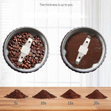 Darrahopens Home & Garden > Kitchenware > Salt & Pepper Shakers Electric Grinder - Multifunction Bean, Grain, Herb, and Spice Grinder with Steel Blades