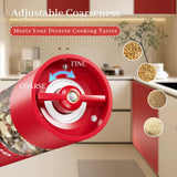 Darrahopens Home & Garden > Kitchenware > Salt & Pepper Shakers High-Performance USB-C Electric Pepper & Salt Grinder Set – Adjustable Coarseness, One-Touch Operation – Ceramic Grinding, Washable, Fast Charging – Kitchen Essential (Red & White)