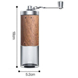 Darrahopens Home & Garden > Kitchenware > Salt & Pepper Shakers Manual Coffee Grinder - Burr Hand Mill, Portable Grinder for Travel and Camping