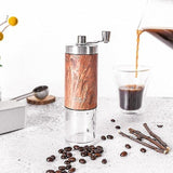 Darrahopens Home & Garden > Kitchenware > Salt & Pepper Shakers Manual Coffee Grinder - Conical Burr, Stainless Steel Hand Crank Coffee Mill