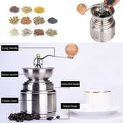 Darrahopens Home & Garden > Kitchenware > Salt & Pepper Shakers Manual Coffee Grinder - Durable Stainless Burr Mill for Coffee & Spices