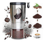 Darrahopens Home & Garden > Kitchenware > Salt & Pepper Shakers Manual Coffee Grinder - Foldable Hand Crank, Stainless Steel, Adjustable, Portable