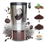 Darrahopens Home & Garden > Kitchenware > Salt & Pepper Shakers Manual Coffee Grinder - Foldable Hand Crank, Stainless Steel, Adjustable, Portable