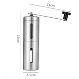 Darrahopens Home & Garden > Kitchenware > Salt & Pepper Shakers Manual Coffee Grinder - From Extra Course to Ultra Fine Grind, High Grade Conical Ceramic Burr Mill, Brushed Stainless Steel