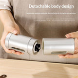 Darrahopens Home & Garden > Kitchenware > Salt & Pepper Shakers Manual Coffee Grinder - From Extra Course to Ultra Fine Grind, High Grade Conical Ceramic Burr Mill, Brushed Stainless Steel