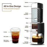 Darrahopens Home & Garden > Kitchenware > Salt & Pepper Shakers Manual Coffee Grinder - Hand Capsule Coffee Maker & Seasoning Grinder Combo Tool