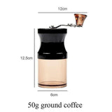 Darrahopens Home & Garden > Kitchenware > Salt & Pepper Shakers Mini Manual Coffee Grinder - Acrylic Hand Grinder with Adjustable Ceramic Burr