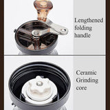 Darrahopens Home & Garden > Kitchenware > Salt & Pepper Shakers Mini Manual Coffee Grinder - Acrylic Hand Grinder with Adjustable Ceramic Burr