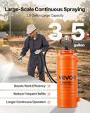 Darrahopens Home & Garden > Kitchenware > Salt & Pepper Shakers VEVOR Industrial Concrete Sprayer, 14L Stainless Steel Sprayer, Heavy Duty Tri-Poxy Pump Sprayers, 52cm Wand with Ergonomic Gun Handle, 1.2m & 3m Hoses, 2 Brass Nozzles for Construction, Garden
