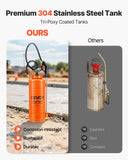 Darrahopens Home & Garden > Kitchenware > Salt & Pepper Shakers VEVOR Industrial Concrete Sprayer, 14L Stainless Steel Sprayer, Heavy Duty Tri-Poxy Pump Sprayers, 52cm Wand with Ergonomic Gun Handle, 1.2m & 3m Hoses, 2 Brass Nozzles for Construction, Garden