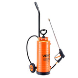 Darrahopens Home & Garden > Kitchenware > Salt & Pepper Shakers VEVOR Industrial Concrete Sprayer with Wheeled Cart, 14L Stainless Steel Sprayer, Heavy Duty Tri-Poxy Pump Sprayers, 52cm Wand, 1.2m & 3m Hoses, 2 Brass Nozzles for Construction, Lawn & Garden