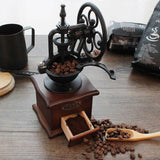 Darrahopens Home & Garden > Kitchenware > Salt & Pepper Shakers Vintage Hand Coffee Grinder - Manual Crank Flower Grinder with Classic Design