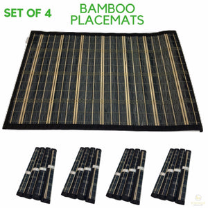 Darrahopens Home & Garden > Kitchenware Set of 4 BAMBOO PLACEMATS Dinner Table Decor Party Natural Party 45x30cm BULK