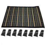 Darrahopens Home & Garden > Kitchenware Set of 8 BAMBOO PLACEMATS Dinner Table Decor Party Natural Party 45x30cm BULK
