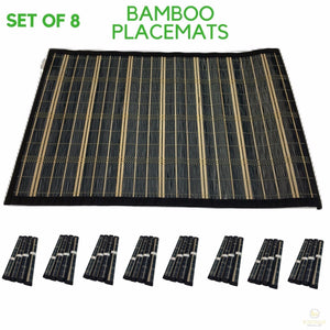 Darrahopens Home & Garden > Kitchenware Set of 8 BAMBOO PLACEMATS Dinner Table Decor Party Natural Party 45x30cm BULK