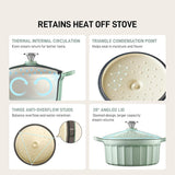 Darrahopens Home & Garden > Kitchenware > Skillets & Frying Pans BUYDEEM CP521 Enameled Cast-Iron Dutch Oven