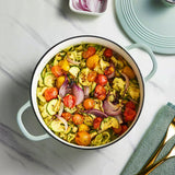 Darrahopens Home & Garden > Kitchenware > Skillets & Frying Pans BUYDEEM Enameled Cast-Iron Dutch Oven