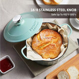Darrahopens Home & Garden > Kitchenware > Skillets & Frying Pans BUYDEEM Enameled Cast-Iron Dutch Oven