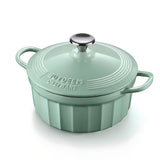 Darrahopens Home & Garden > Kitchenware > Skillets & Frying Pans BUYDEEM Enameled Cast-Iron Dutch Oven