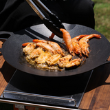 Darrahopens Home & Garden > Kitchenware > Skillets & Frying Pans BUYDEEM Grill Pan Nonstick 36cm Round BBQ Griddle Indoor or Outdoor Cooking