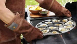 Darrahopens Home & Garden > Kitchenware > Skillets & Frying Pans Cast Iron Oyster Grill Pan with 12 Cavities, Non-Stick Baking and Serving Plate for Grilling, Cooking and Seafood, Black In Australia - Darrahopens