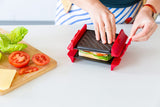 Darrahopens Home & Garden > Kitchenware > Skillets & Frying Pans Compact Microwave Sandwich Maker Non-Stick Grill Plates for Quick Meals at Home, Work, or Travel
