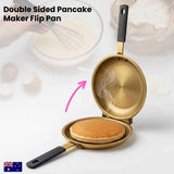 Darrahopens Home & Garden > Kitchenware > Skillets & Frying Pans Double Sided Pancake Maker Flip Pan Non-Stick Omelette Egg Frying Pan 15cm