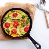 Darrahopens Home & Garden > Kitchenware > Skillets & Frying Pans Four-piece set Heavy Duty Cast Iron Skillet & Grill Pan Thickened Vintage Style Cookware for Steak Breakfast & Camping