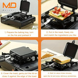 Darrahopens Home & Garden > Kitchenware > Skillets & Frying Pans Non-Stick Double-Sided Sandwich & Omelette Maker