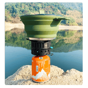 Darrahopens Home & Garden > Kitchenware > Skillets & Frying Pans Outdoor Camping Foldable Pot, Silicone Hiking Cook Pot, Portable Picnic Cookware Set, Stainless Steel Camping Cookware In Australia - Darrahopens