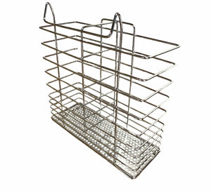 Darrahopens Home & Garden > Kitchenware Stainless Steel Cutlery Basket Holder Drying Rack - Chrome