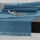 Darrahopens Home & Garden > Kitchenware > Table Linen & Kitchen Towels 100% COTTON Ribbed Table Runner Dusk Blue 45 x 200cm