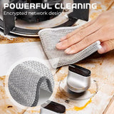 Darrahopens Home & Garden > Kitchenware > Table Linen & Kitchen Towels 10pcs Kitchen DishCloths, 7.87"×7.87" Wire Dishwashing Rag for Wet and Dry, Multipurpose Cleaning Cloth, Reusable and Washable Clean Tools for Cookware, Sinks, Stove Tops, Dishes
