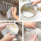 Darrahopens Home & Garden > Kitchenware > Table Linen & Kitchen Towels 5 PCS Multipurpose Wire Dishwashing Rags for Wet and Dry