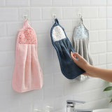Darrahopens Home & Garden > Kitchenware > Table Linen & Kitchen Towels 6 pcs Hanging Hand Towels Coral Fleece Towel Water Absorption Towel For Home Kitchen Bathroom Beige