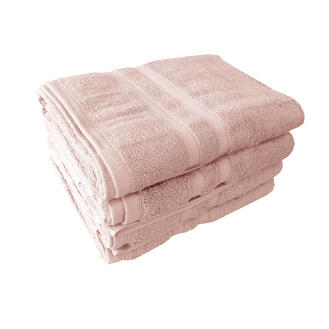 Darrahopens Home & Garden > Kitchenware > Table Linen & Kitchen Towels 600GSM Set of 4 Melissa 100% Cotton Bath Towels Coral 70 x 140 cm