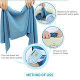 Darrahopens Home & Garden > Kitchenware > Table Linen & Kitchen Towels Black 5 Pack Instant Cooling Towel Set Soft Breathable Sports Sweat Towel for Gym Yoga Running Hiking and Outdoor Activities 30x80cm