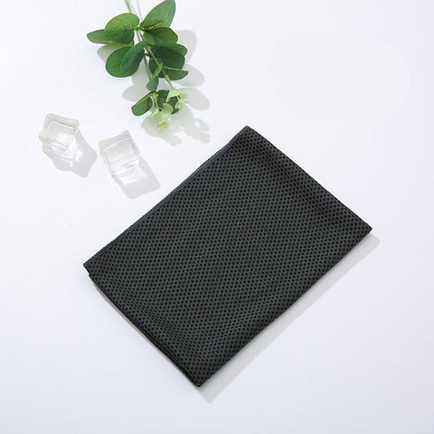 Darrahopens Home & Garden > Kitchenware > Table Linen & Kitchen Towels Black 5 Pack Instant Cooling Towel Set Soft Breathable Sports Sweat Towel for Gym Yoga Running Hiking and Outdoor Activities 30x80cm
