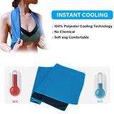 Darrahopens Home & Garden > Kitchenware > Table Linen & Kitchen Towels Black 5 Pack Instant Cooling Towel Set Soft Breathable Sports Sweat Towel for Gym Yoga Running Hiking and Outdoor Activities 30x80cm