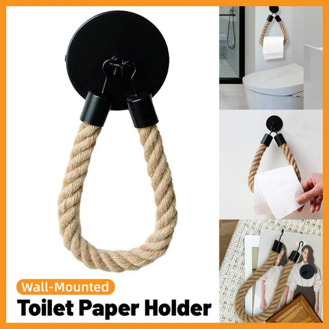 Darrahopens Home & Garden > Kitchenware > Table Linen & Kitchen Towels Black Wall Mounted Paper Towel Holder Hanging Roll Dispenser Kitchen Storage