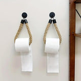 Darrahopens Home & Garden > Kitchenware > Table Linen & Kitchen Towels Black Wall Mounted Paper Towel Holder Hanging Roll Dispenser Kitchen Storage