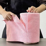 Darrahopens Home & Garden > Kitchenware > Table Linen & Kitchen Towels Dishcloth – 20 sheets per roll (25 × 25 cm) – Tear-off roll cloths – Reusable and durable – Multifunctional cleaning cloths for car, glass, floor, tiles, tables and kitchen