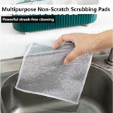 Darrahopens Home & Garden > Kitchenware > Table Linen & Kitchen Towels Dishcloths - Pack of 10 Multifunctional Steel Dishcloths - Scratch-resistant - Multifunctional - Powerful Cleaning
