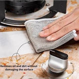 Darrahopens Home & Garden > Kitchenware > Table Linen & Kitchen Towels Dishcloths - Pack of 10 Multifunctional Steel Dishcloths - Scratch-resistant - Multifunctional - Powerful Cleaning