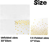 Darrahopens Home & Garden > Kitchenware > Table Linen & Kitchen Towels Gold Napkins, 100-Pack White and Gold Napkins, Paper Napkins