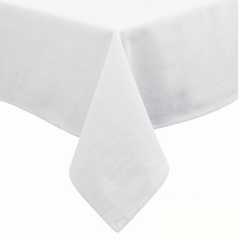 Darrahopens Home & Garden > Kitchenware > Table Linen & Kitchen Towels Hoydu Cotton Blend Table Cloth 180cm x 220cm  - Bright White