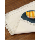 Darrahopens Home & Garden > Kitchenware > Table Linen & Kitchen Towels linen-cotton Frayed Placemats Set of 4 Dining Table 11.8x17.7 Inch | Rustic Vintage Boho Washable Easter Placemat for Outdoor Parties BBQ's,Wedding, Holiday