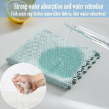Darrahopens Home & Garden > Kitchenware > Table Linen & Kitchen Towels Microfiber Cleaning Cloths 10 Fish Scale Cleaning Cloth 25X25Cm, Eco-Friendly Reusable Towel For Kitchen Glass Car