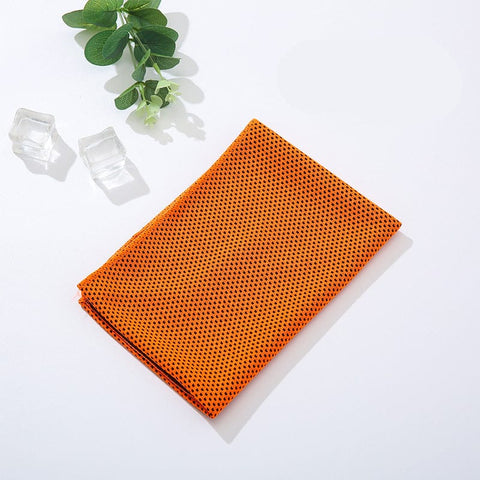 Darrahopens Home & Garden > Kitchenware > Table Linen & Kitchen Towels Orange 5 Pack Instant Cooling Towel Set Soft Breathable Sports Sweat Towel for Gym Yoga Running Hiking and Outdoor Activities 30x80cm